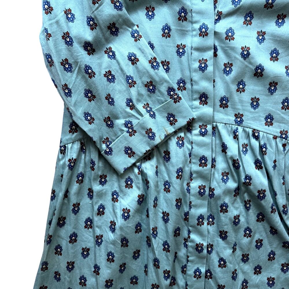 Tuckernuck Slate Blue Half Drop Royal Shirt Dress Size Large - Picture 5 of 7